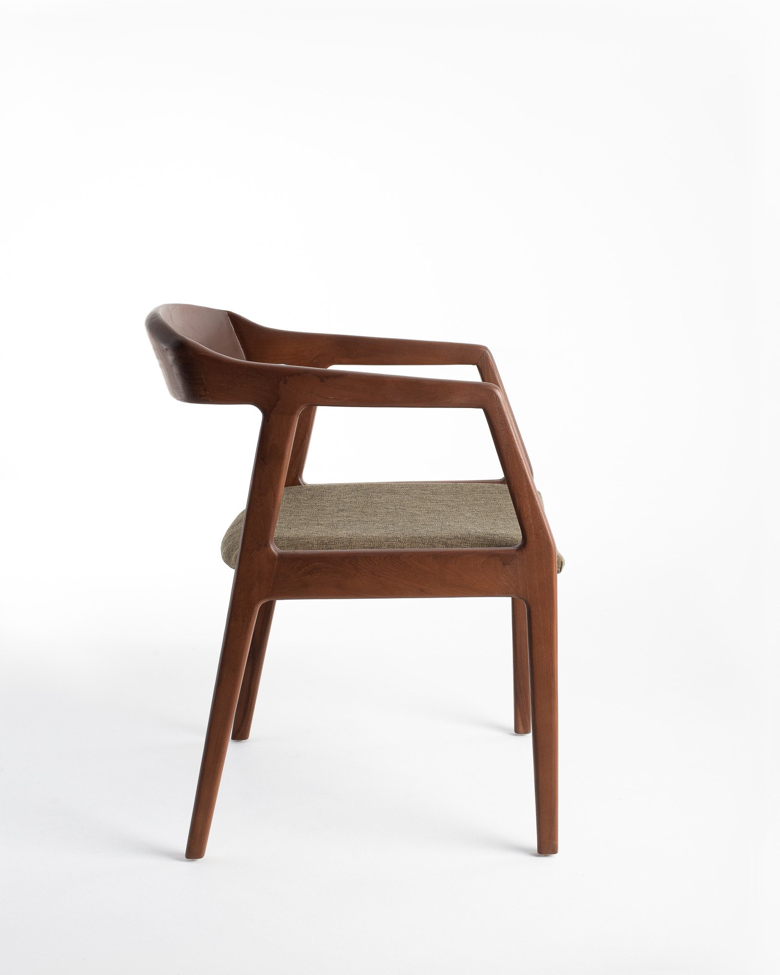 HENDRY DINING ARM CHAIR/ WALNUT/NATURAL Thumbnail